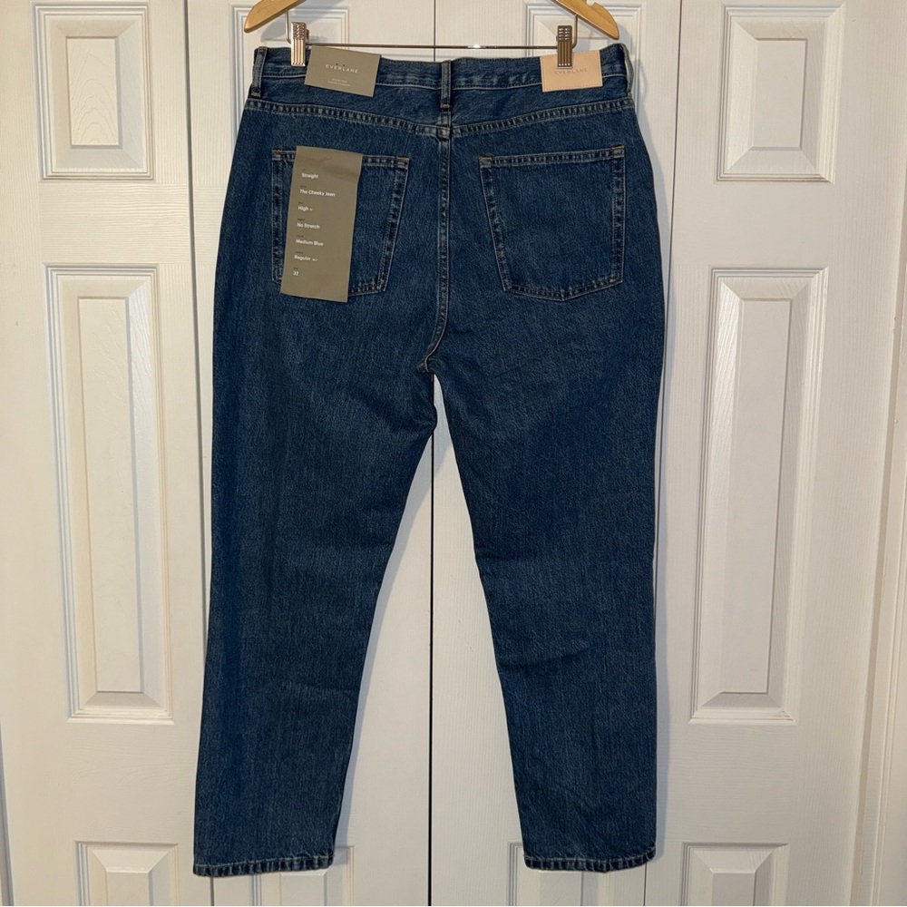 Everlane the ‘90s cheeky straight high rise bottom fry Jean size 32/L28/1/2